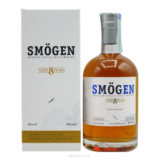 Whisky  Smögen Swedish Puncheons 8 Year Old Whisky Svedese Single Malt