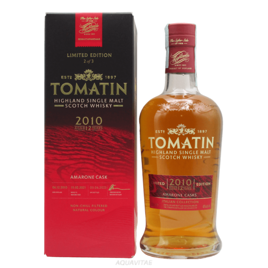 Whisky Tomatin 12 Year Old Italian Collection Amarone Cask Whisky Scozzese Single Malt