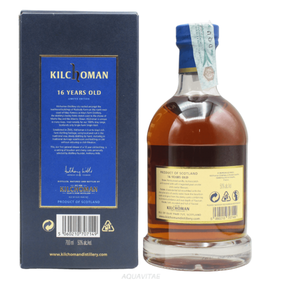 Whisky Kilchoman 16 Year Old Limited Edition Whisky Scottish Single Malt