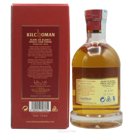 Whisky Kilchoman Italian Cities Edition No.1 Milan Blanc de Blancs Single Cask Single Malt Scotch Whisky
