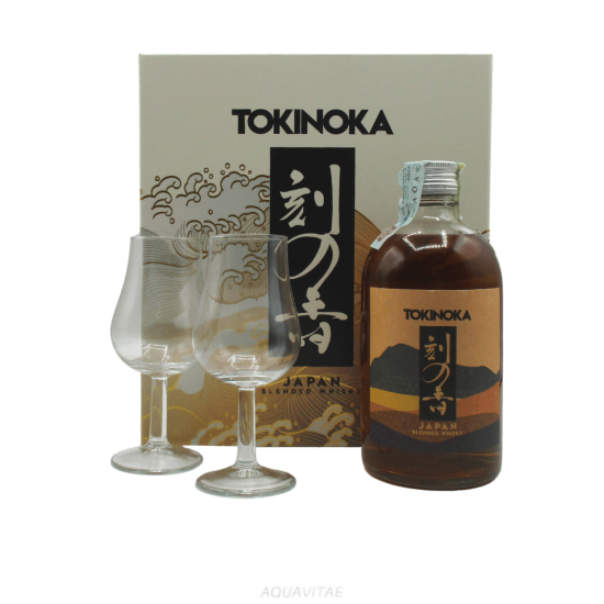 Whisky Tokinoka Blended Gift Pack + 2 Glasses Whisky Blended Japanese