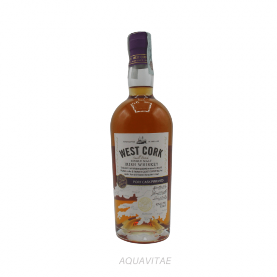 Whiskey West Cork Small Batch Port Cask Whiskey Irlandese Single Malt