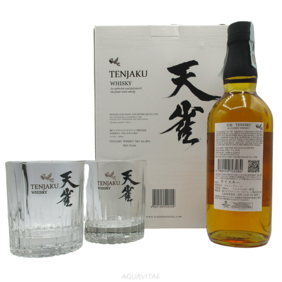 Whisky Tenjaku Gift Pack + 2 Glasses Whisky Blended Japanese