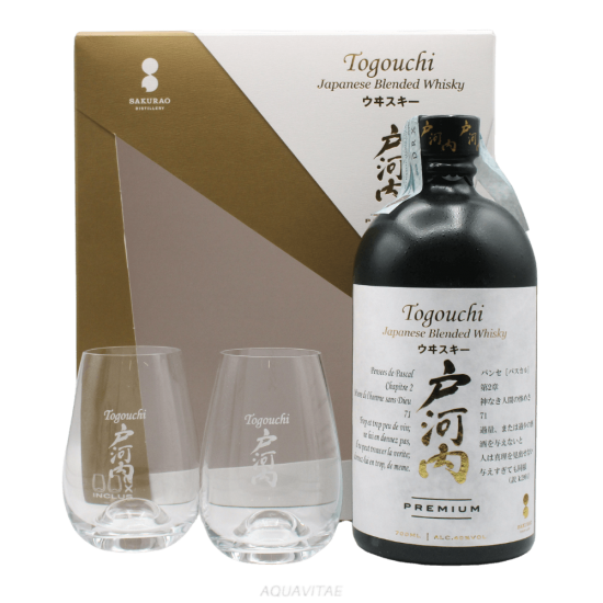 Whisky Togouchi Premium Japanese Blended + 2 bicchieri Whisky Giapponese Blended