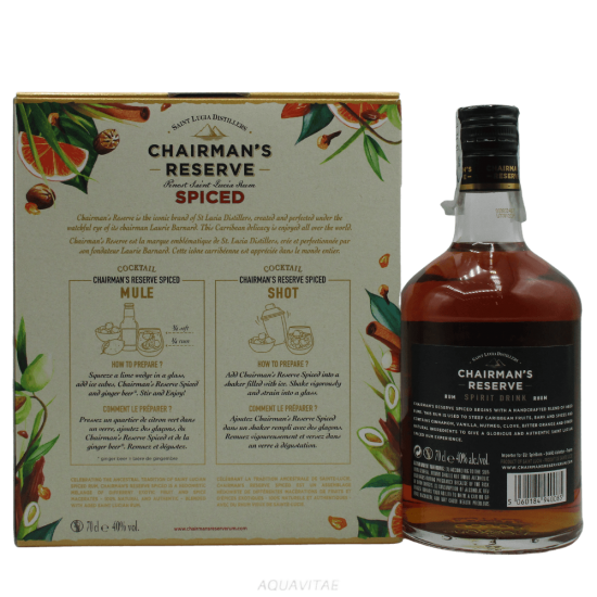 Chairman's Reserve Spiced Rum Gift Pack + 2 Caribbean Rum Glasses