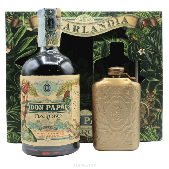 Rum Don Papa Baroko Cofanetto Limited Edition + Fiaschetta Rum Filippine