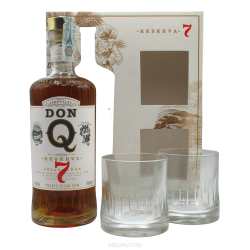 DonQ Reserva 7 Year Old Gift Pack + 2 glasses