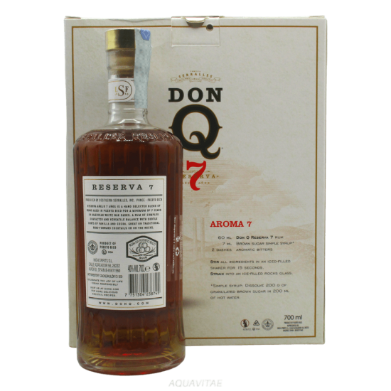 Rum DonQ Reserva 7 Year Old Gift Pack + 2 bicchieri Rum Caraibi