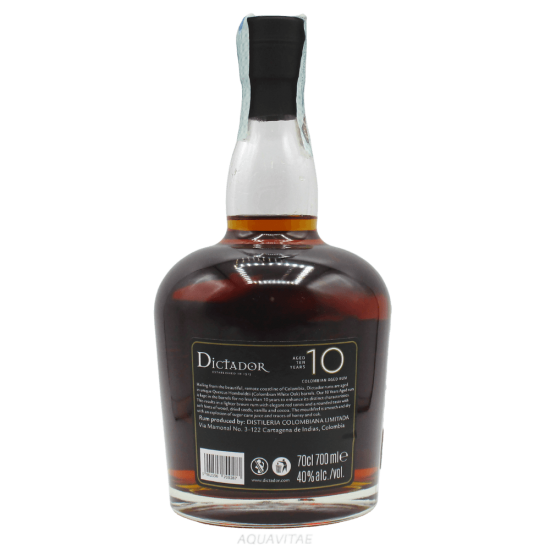 Rum Dictador 10 Year Old Rum Colombia