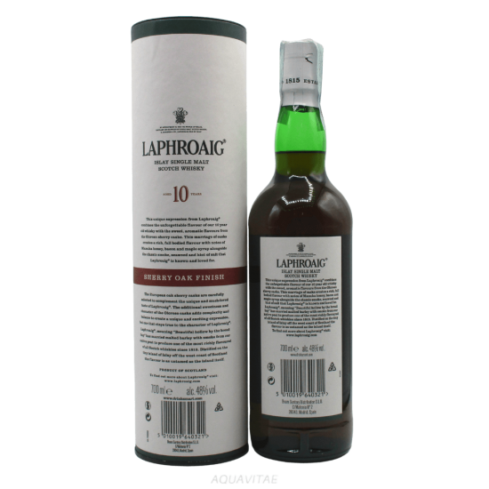 Whisky Laphroaig 10 Year Old Sherry Oak Finish Whisky scozzese Single Malt