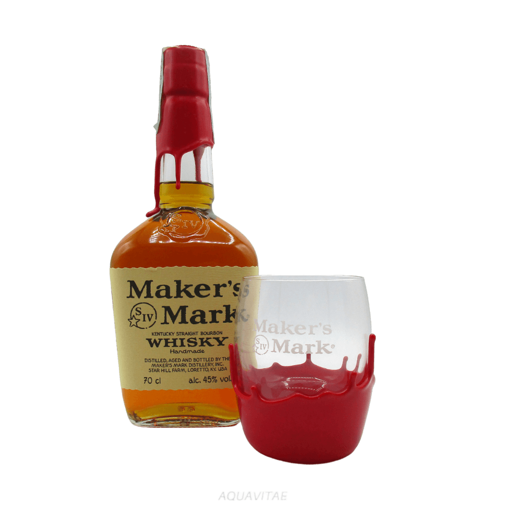 Whiskey Maker\'s - Glass Bourbon + Whiskey Mark Dipped Tribute Rocking