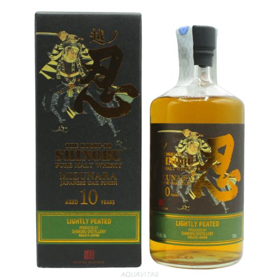 Whisky The Koshi-No Shinobu Pure Malt 10 Years Old Lightly Peated Mizunara Oak  Whisky Blended Japanese
