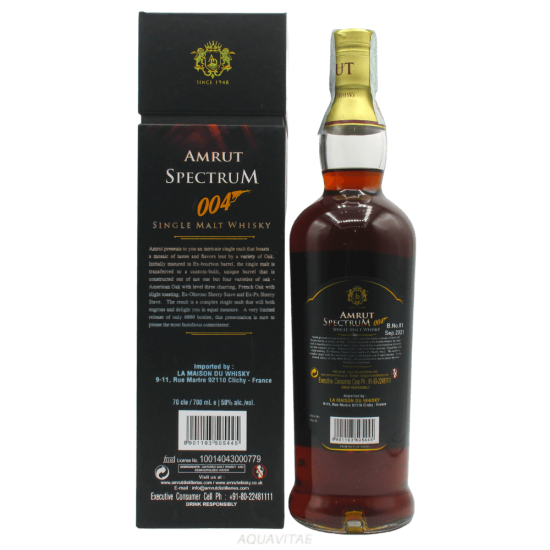 Whisky Amrut Spectrum 004 Release 2021 Single Malt Whisky Indiano