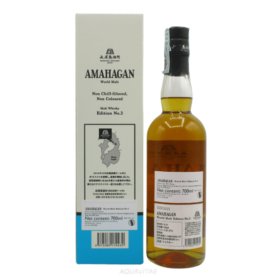 Whisky Amahagan World Malt Edition No.3 Mizunara Wood Finish Whisky Blended Japanese