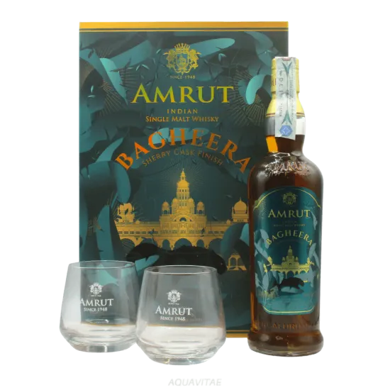Amrut Bagheera Gift Box + 2 bicchieri