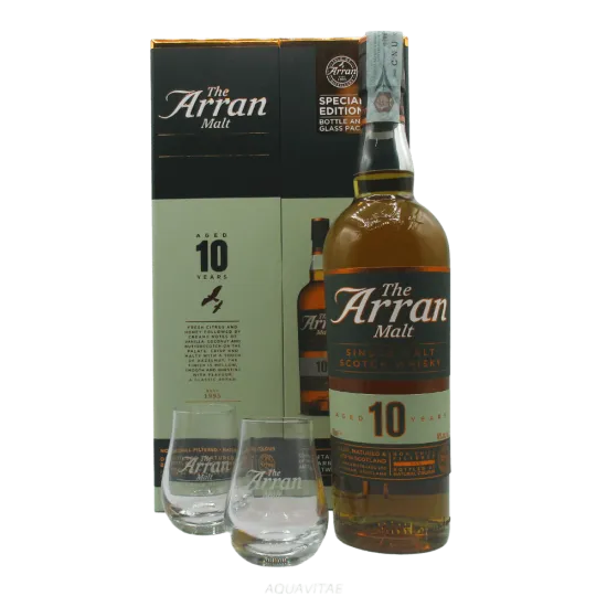 Arran 10 Year Old Gift Pack + 2 Bicchieri