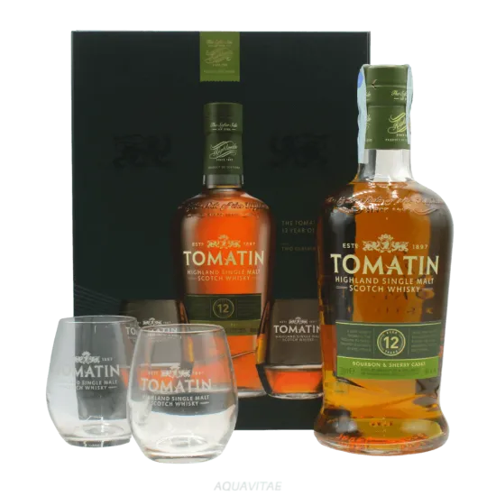 Tomatin 12 Year Old Cofanetto + 2 Bicchieri