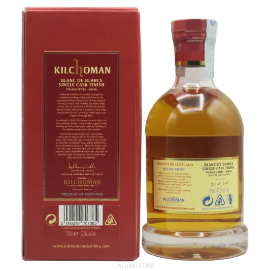 Kilchoman Italian Cities Edition No.1 Milan Blanc de Blancs Single Cask