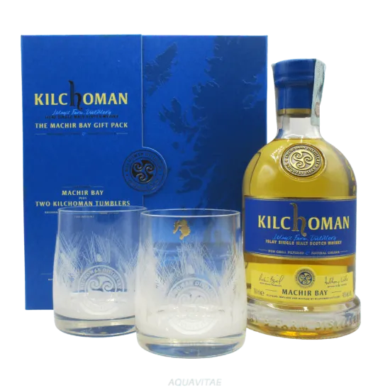 Kilchoman Machir Bay Gift Pack + 2 Bicchieri