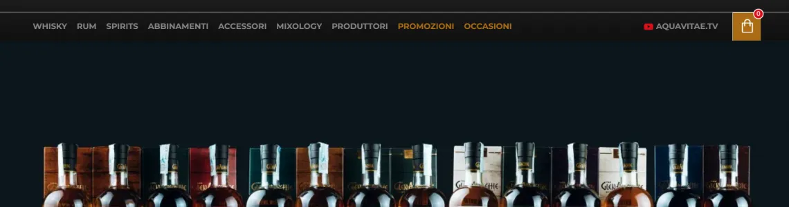 Aquavitae l’e-commerce di whisky online della qualità