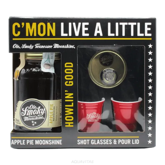 Ole Smoky Apple Pie Moonshine Gift Pack + 2 Bicchieri