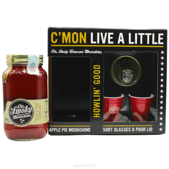 Ole Smoky Apple Pie Moonshine Gift Pack + 2 Bicchieri