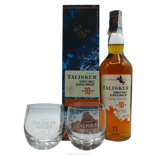 Talisker 10 Year Old + 2 Bicchieri Talisker Omaggio