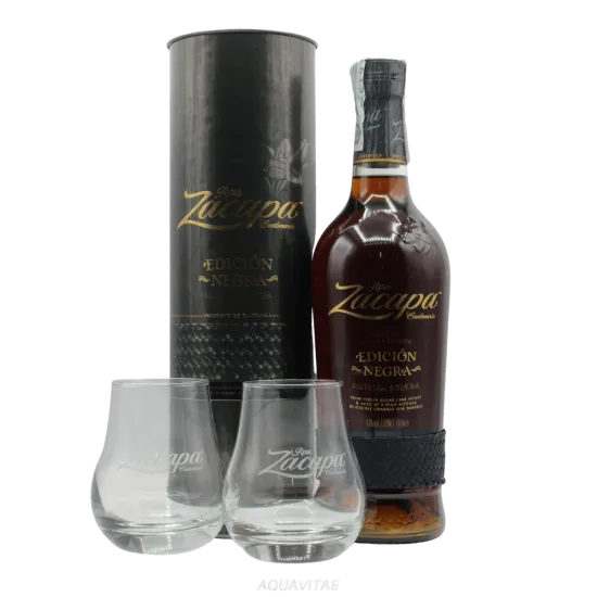 Zacapa Edición Negra Solera Gran Reserva + 2 Bicchieri Zacapa Omaggio
