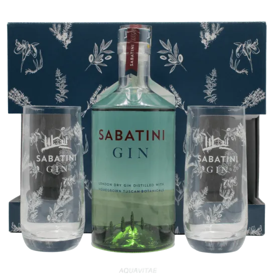 Sabatini Gin Gift pack + 2 Bicchieri