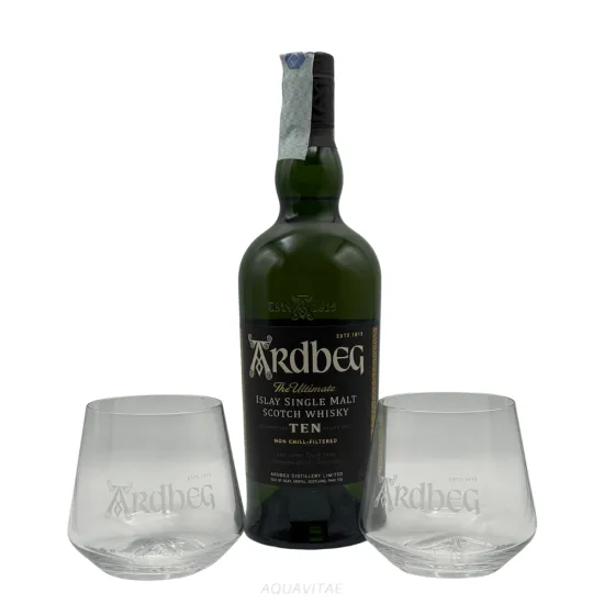 Ardbeg 10 Year Old The Ultimate  Gift Pack + 2 Bicchieri