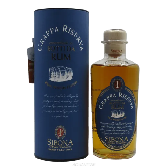 Grappa Riserva in Botti da Rum Sibona