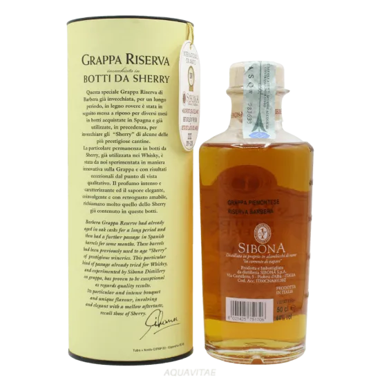 Grappa Riserva in Botti da Sherry Sibona