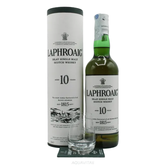 Laphroaig 10 Year Old + Bicchiere Laphroaig 